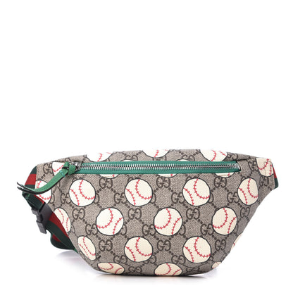 Gucci GG Supreme Monogram Baseballs Web Childrens Belt Bag 1 of 10