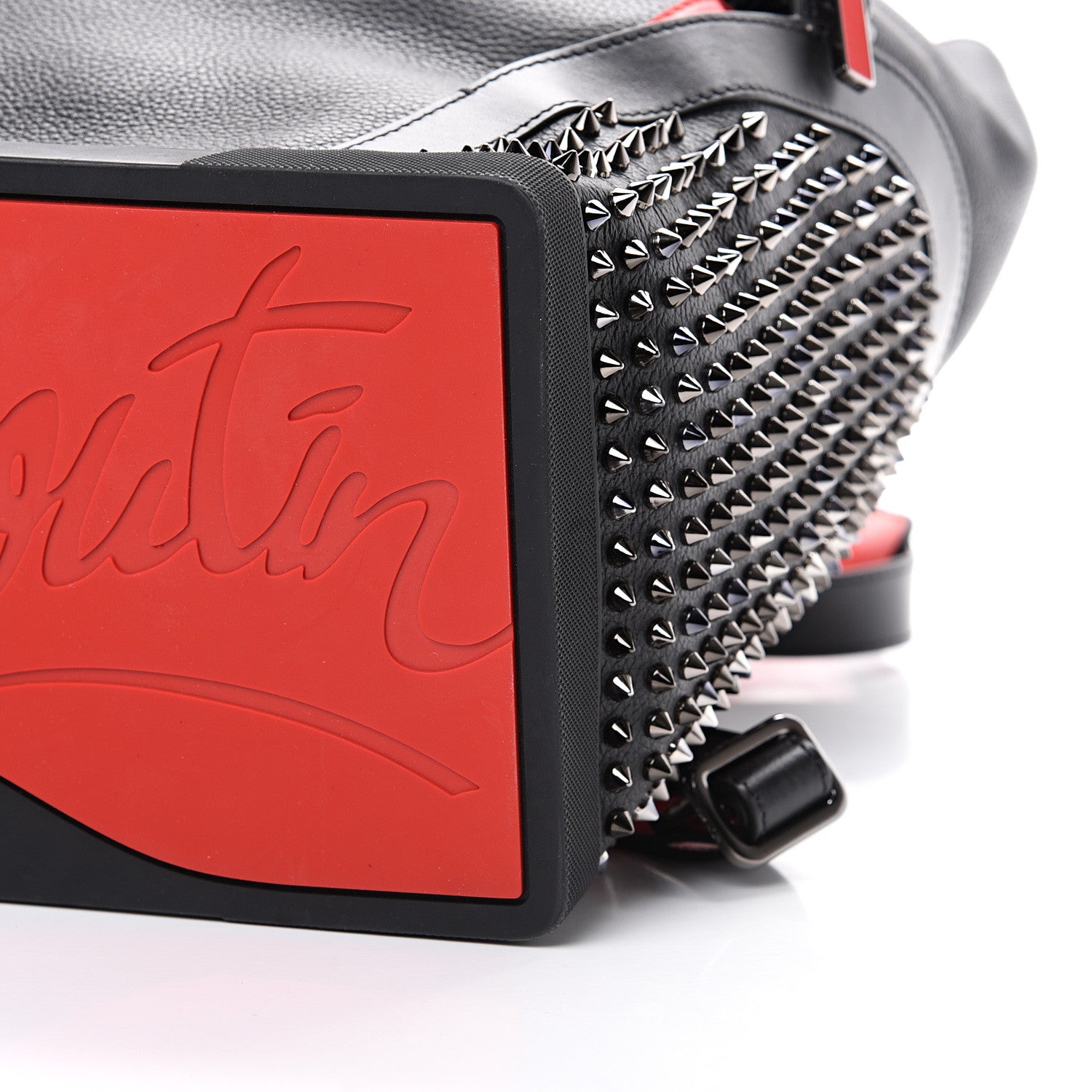 Christian Louboutin Calfskin Spiked Explorafunk Backpack Black 8 of 11
