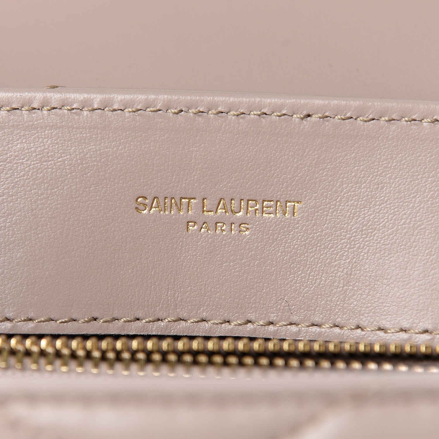 Saint Laurent Calfskin Y Quilted Monogram Small Loulou Chain Satchel Taupe Sable 8 of 13