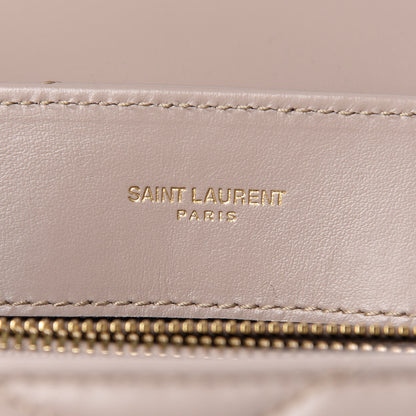 Saint Laurent Calfskin Y Quilted Monogram Small Loulou Chain Satchel Taupe Sable 8 of 13