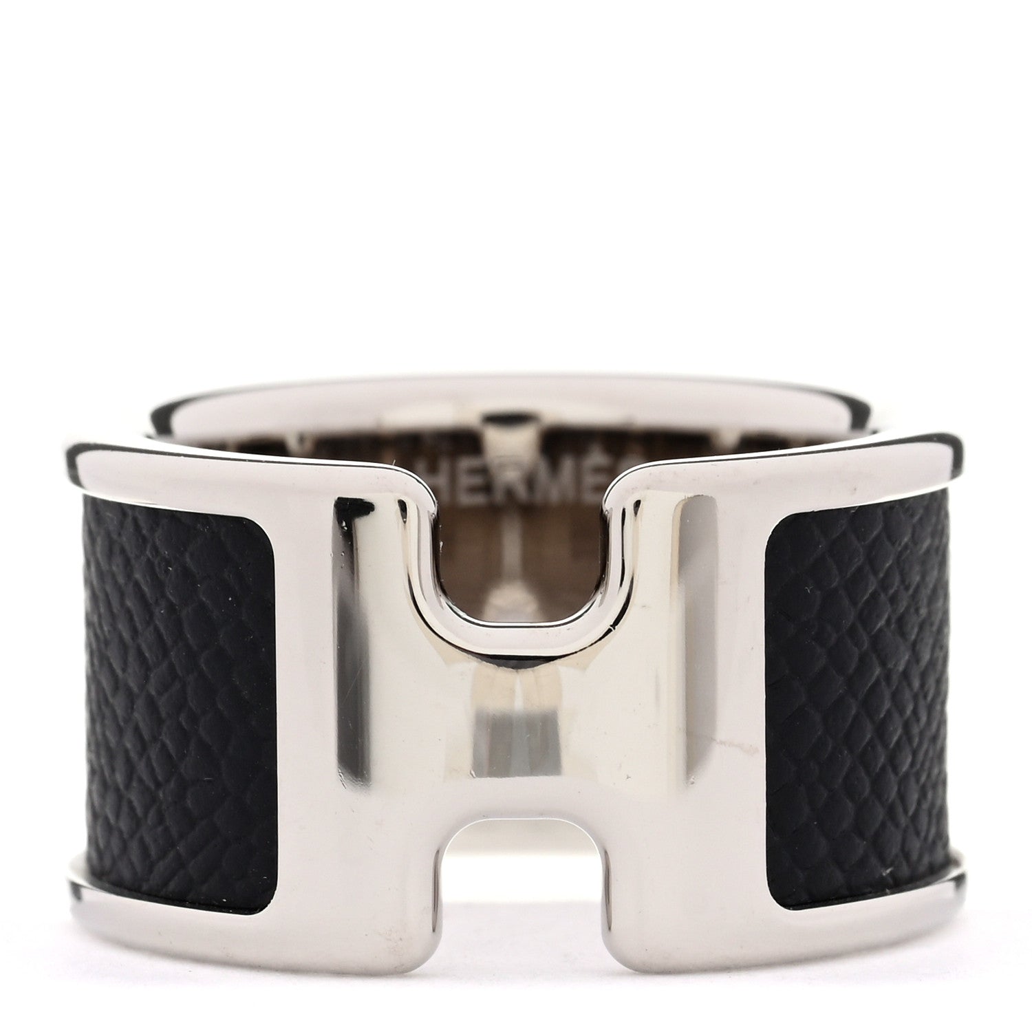 Hermes Madame Calfskin Large Olympe Ring L Black 1 of 4