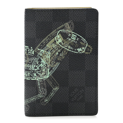 Louis Vuitton Damier Graphite Stamps Pocket Organizer NM 1 of 6