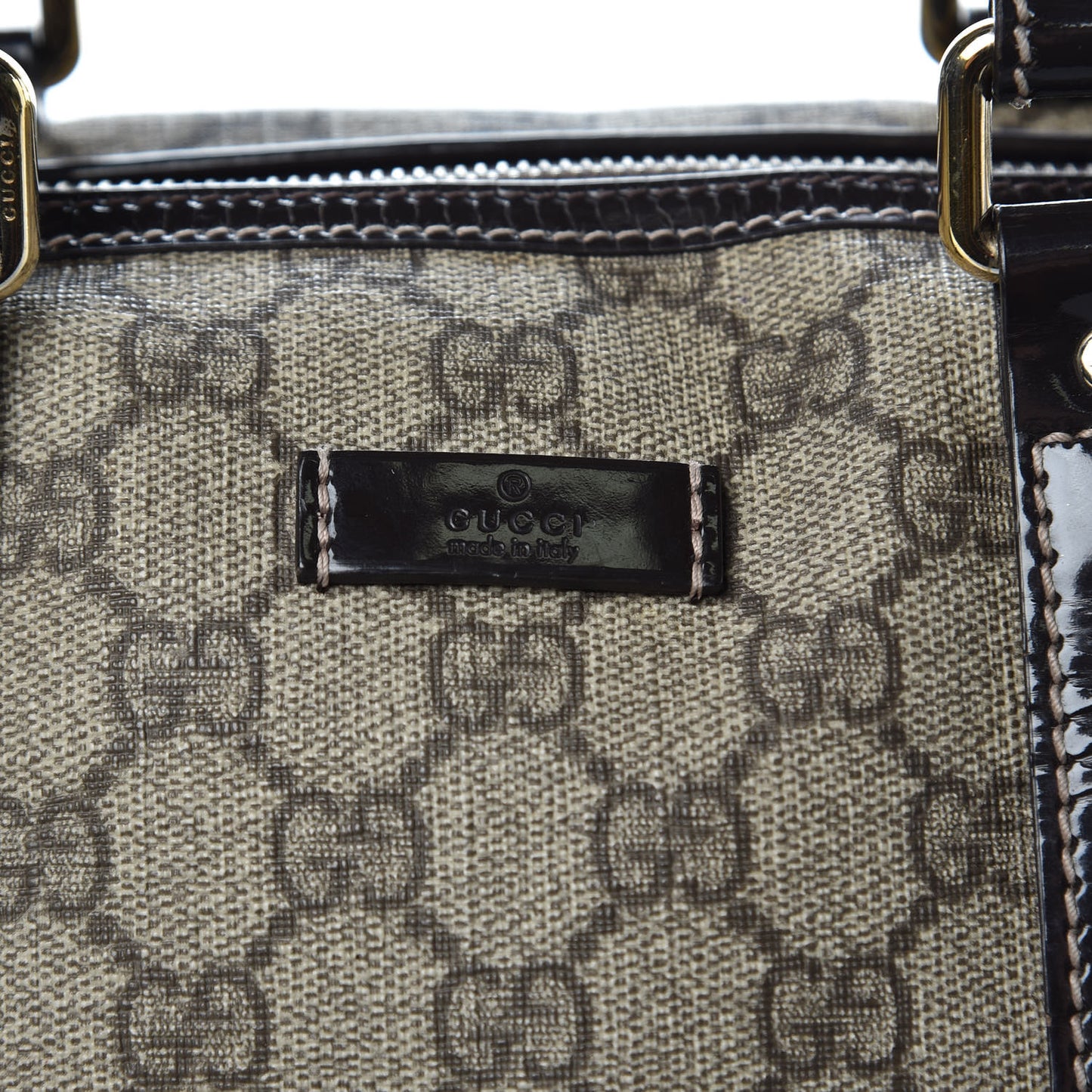 GG Plus Monogram Medium Joy Boston Dark Brown