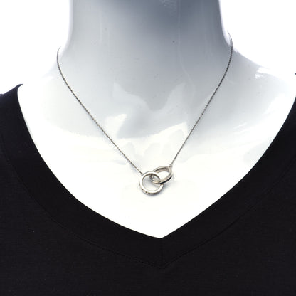 Tiffany Sterling Silver 1837 Interlocking Circles Pendant Necklace 2 of 6