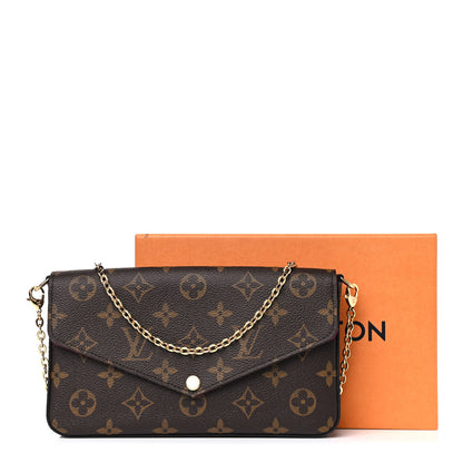 Louis Vuitton Monogram Pochette Felicie Chain Wallet Fuchsia 13 of 13