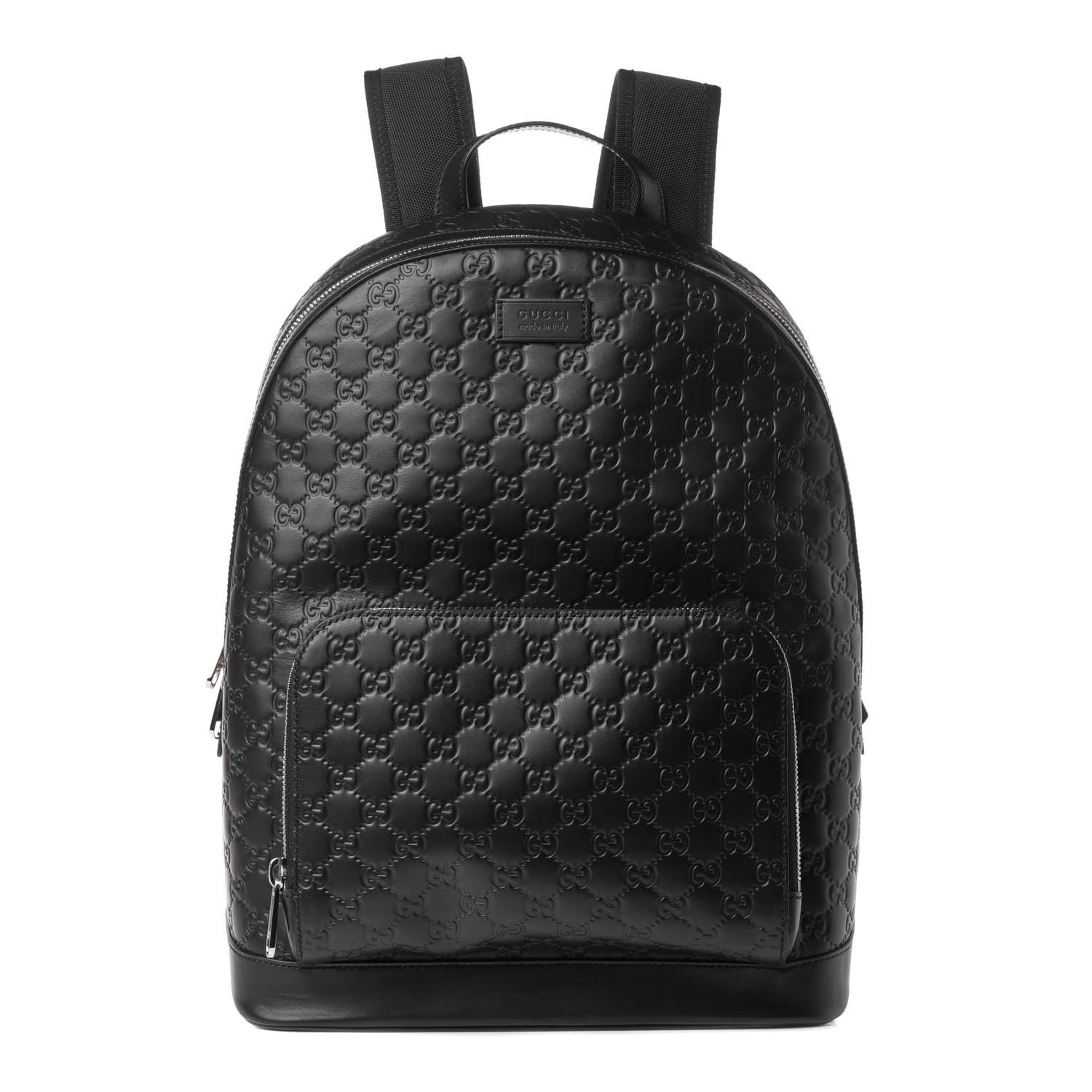 Gucci Guccissima Signature Day Backpack Black 1 of 4