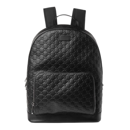 Gucci Guccissima Signature Day Backpack Black 1 of 4