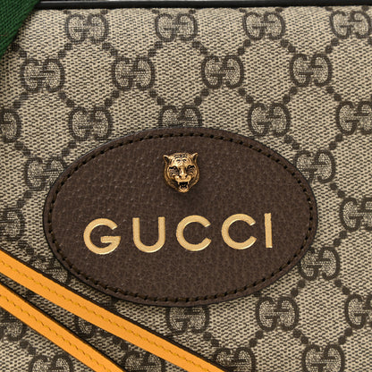 Gucci GG Supreme Monogram Web Neo Vintage Shoulder Bag Beige New Acero Crop 8 of 10
