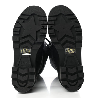 Christian Dior Oblique Shiny Technical Fabric Dior Iron Boots 36.5 Black 5 of 8