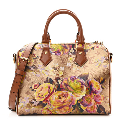 Louis Vuitton Metallic Monogram LV Garden Speedy Bandouliere 25 Gold 1 of 10