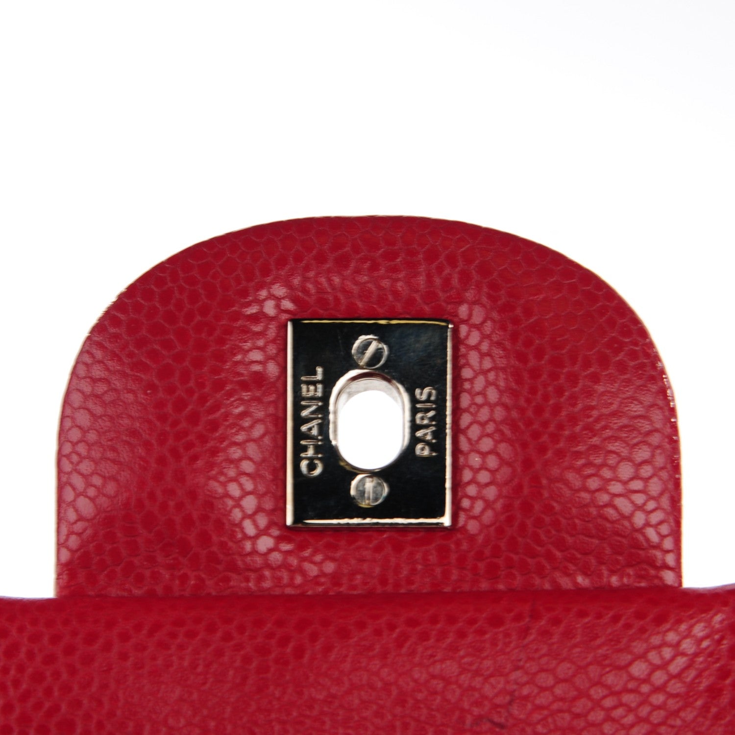 Chanel Caviar Quilted Maxi Double Flap Red 9 of 10