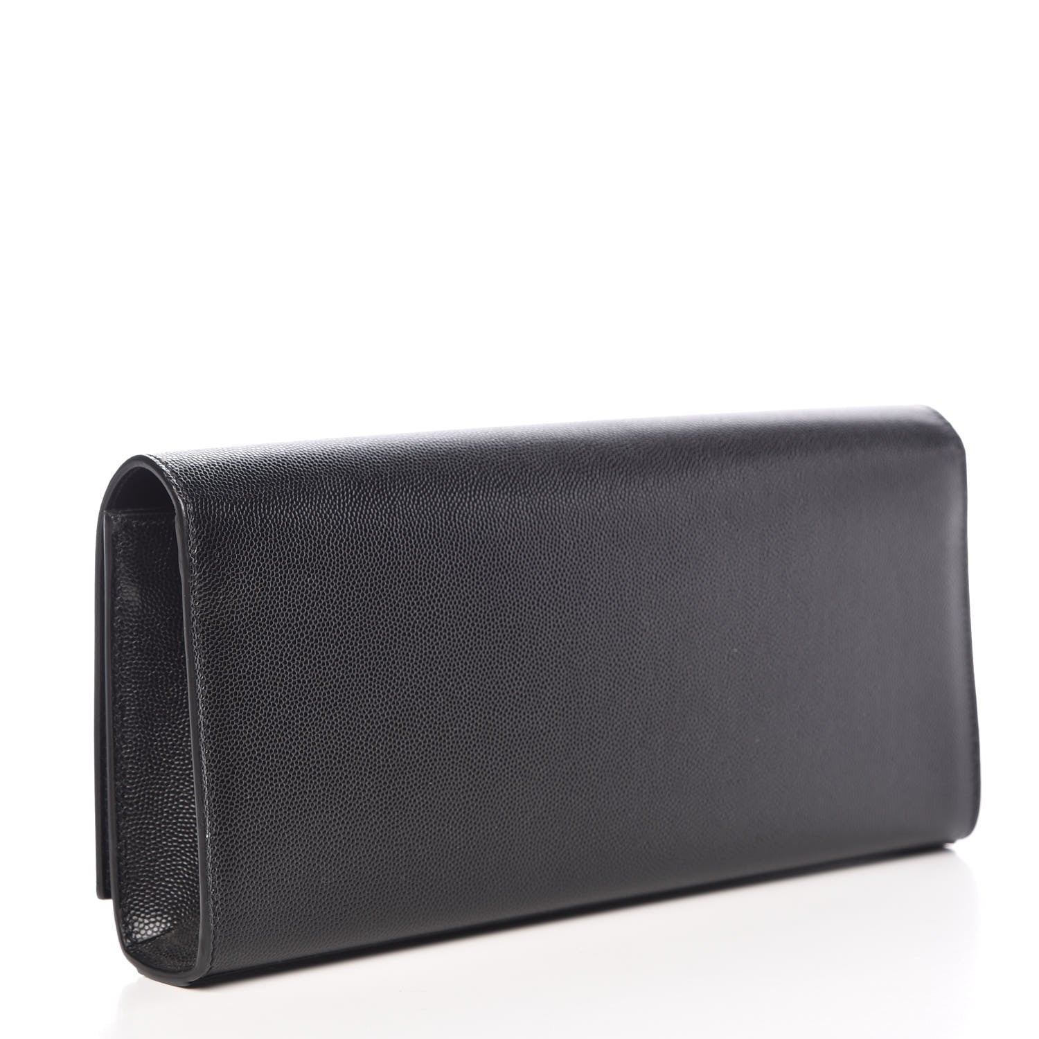 Saint Laurent Grain De Poudre Monogram Cassandre Clutch Black 3 of 9