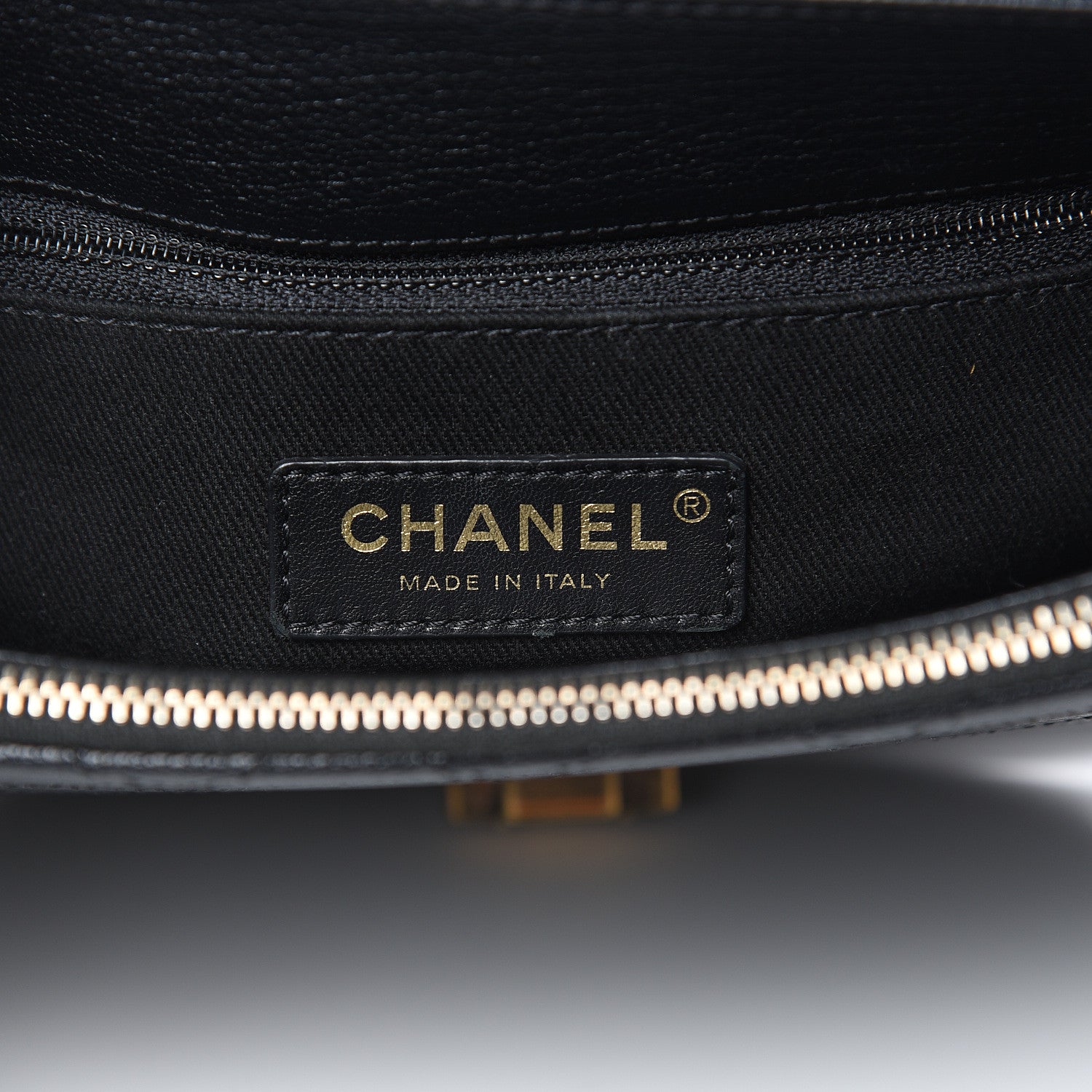 Chanel Shiny Calfskin Goatskin Quilted Medium Coco Curve Messenger Flap Black 6 of 13