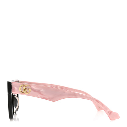 Gucci Rectangle 52mm Frame Sunglasses GG0998/S Black Pink 3 of 10