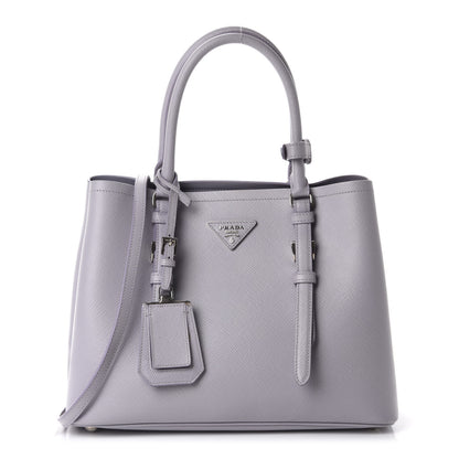 Prada Saffiano Cuir Small Double Handle Tote Glicine 1 of 16
