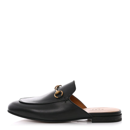 Gucci Calfskin Womens Princetown Slippers 37 Black 1 of 14