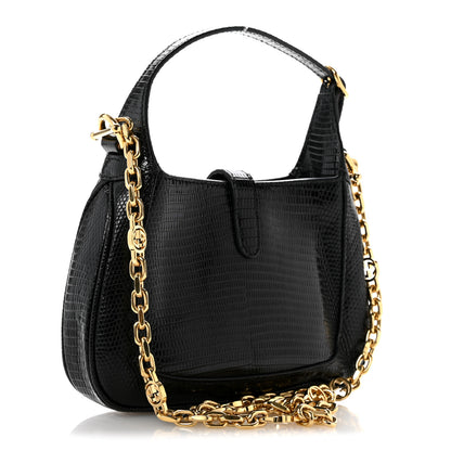 Gucci Lizard Mini Jackie 1961 Black 3 of 11