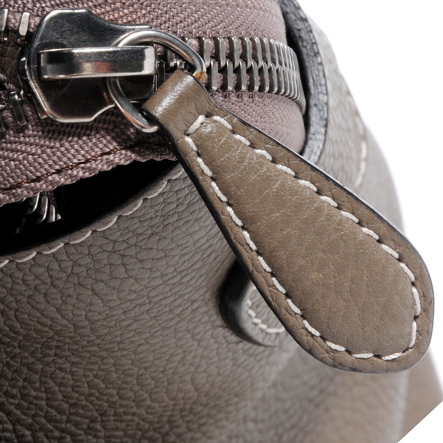 Celine Drummed Calfskin Micro Luggage Souris 9 of 9