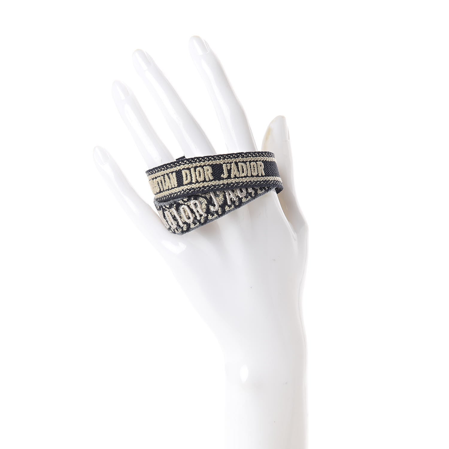 Christian Dior Woven Cotton J'Adior Friendship Bracelet Set Navy 2 of 3