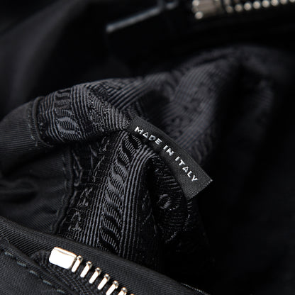 Prada Tessuto Nylon Vela Saffiano Tote Black 6 of 10