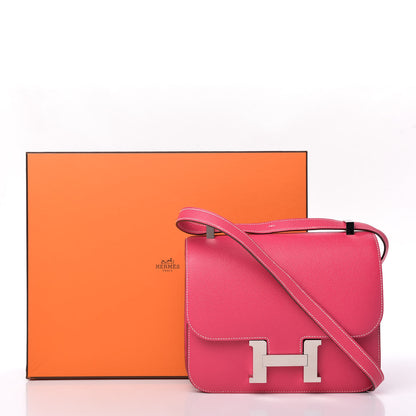 Hermes Epsom Constance 24 Rose Tyrien 10 of 10