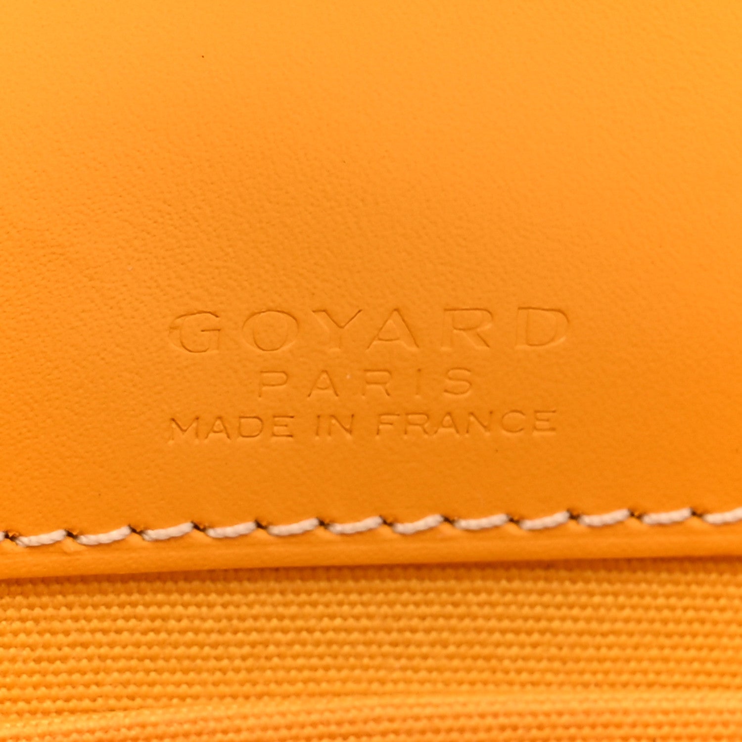 Goyard Goyardine Monte Carlo Bois Clutch With Strap Yellow 6 of 12