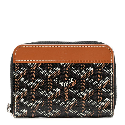 Goyard Goyardine Matignon PM Wallet Black Gold 1 of 7