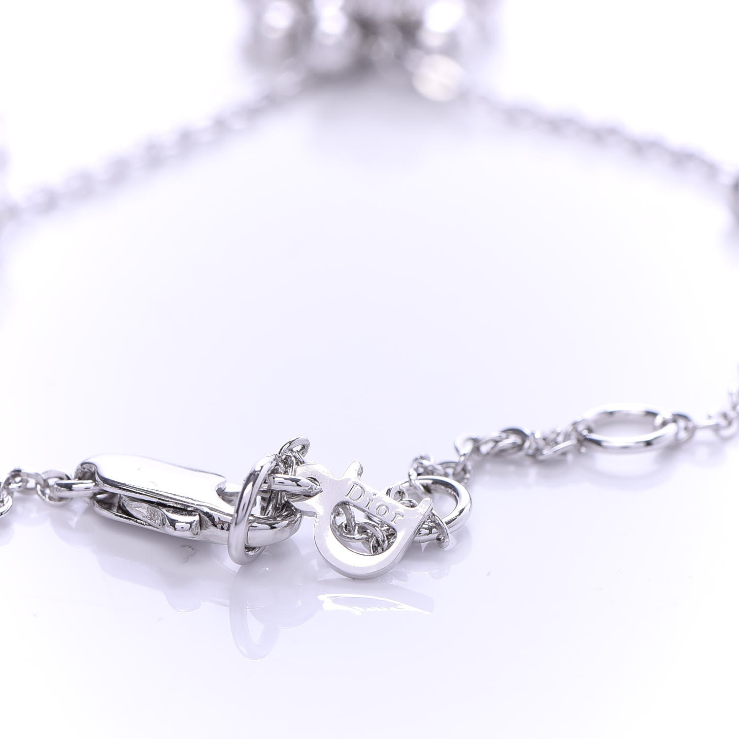 Christian Dior Logo Bracelet Silver 5 of 6