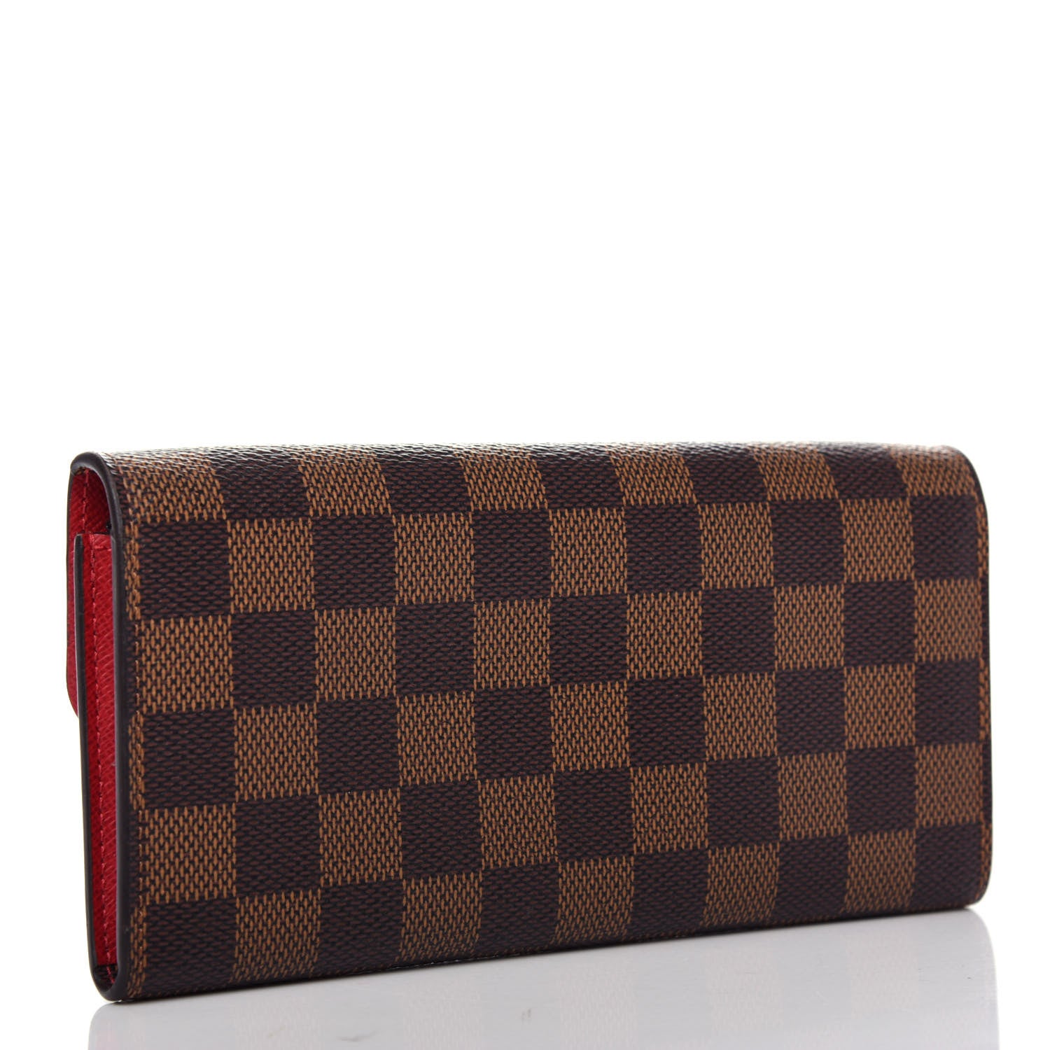 Louis Vuitton Damier Ebene Emilie Wallet Red 3 of 8