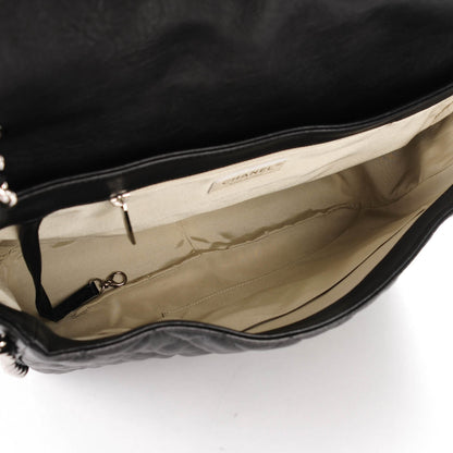 Chanel Washed Lambskin Maxi Chain Around Flap Black 5 of 7