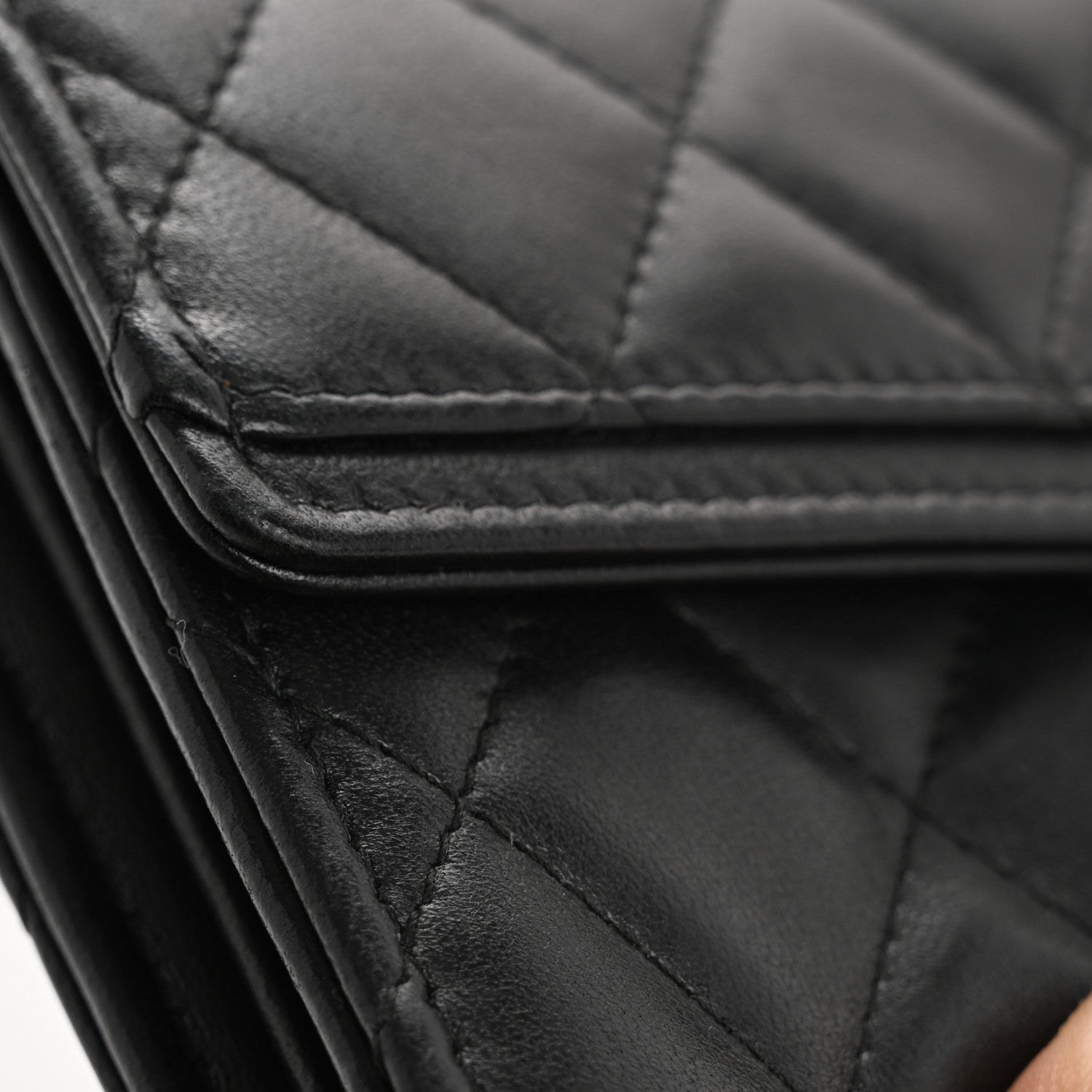 Chanel Lambskin Quilted CC Chic Gusset Wallet Black 13 of 18