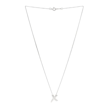 Tiffany Sterling Silver Paloma Picasso Graffiti X Pendant Necklace 3 of 5