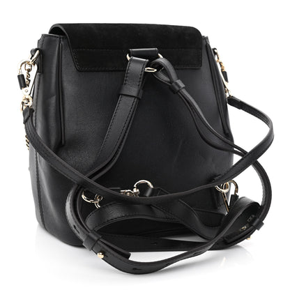 Chloe Suede Calfskin Small Faye Backpack Black 3 of 13