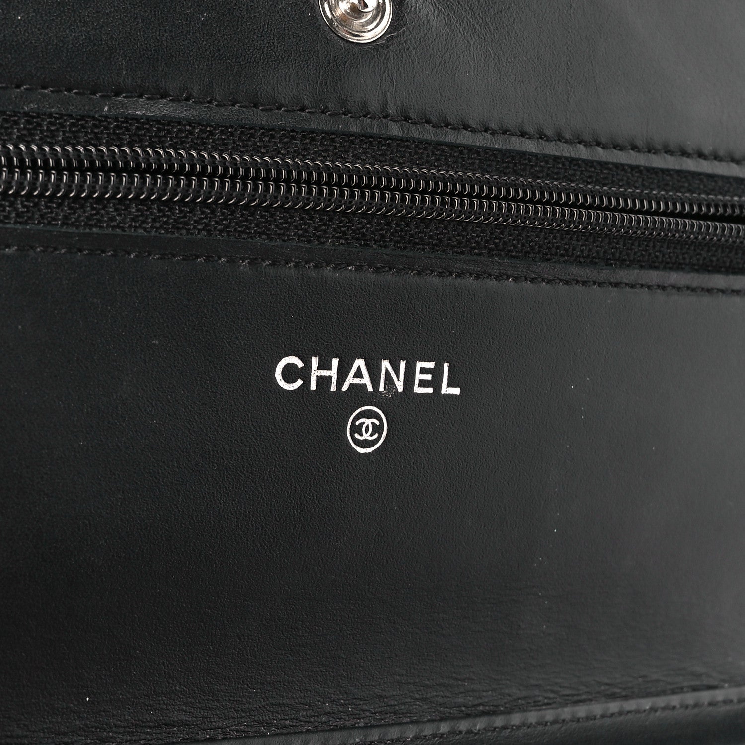 Chanel Caviar Timeless CC Wallet on Chain WOC Black 6 of 12