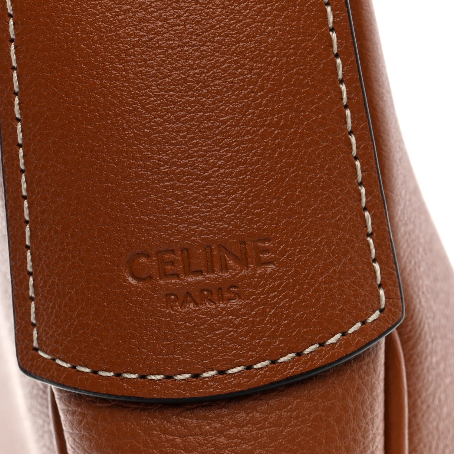 Celine Supple Calfskin Small Triomphe Heloise Shoulder Bag Tan 6 of 10