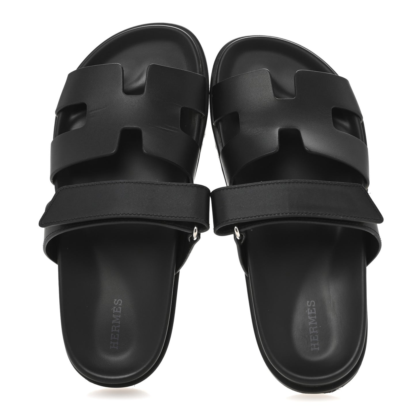 Calfskin Womens Chypre Sandals 38 Black