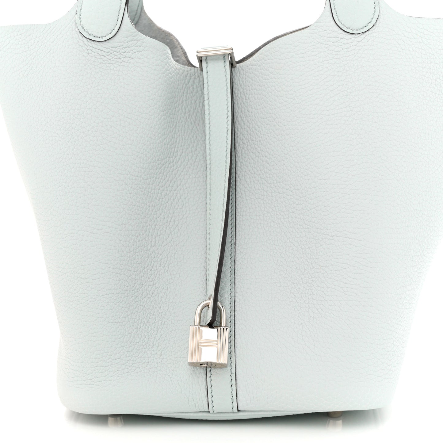 Taurillon Clemence Picotin Lock 22 MM Bleu Pale