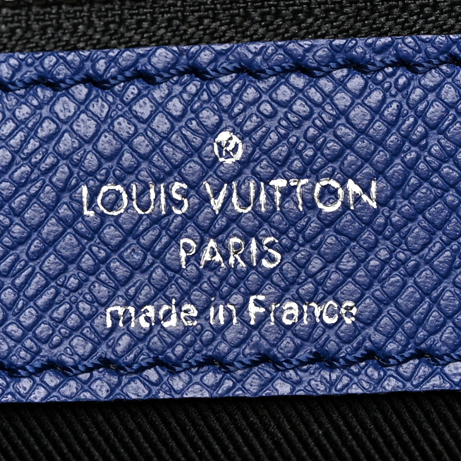 Louis Vuitton Taiga Monogram Eclipse Keepall Bandouliere 50 Pacific Blue 5 of 9
