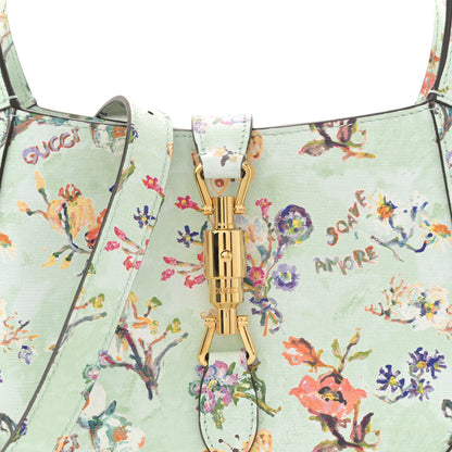 Gucci Soave Amore Calfskin Floral Small Jackie 1961 Hobo Mint Multicolor 8 of 12