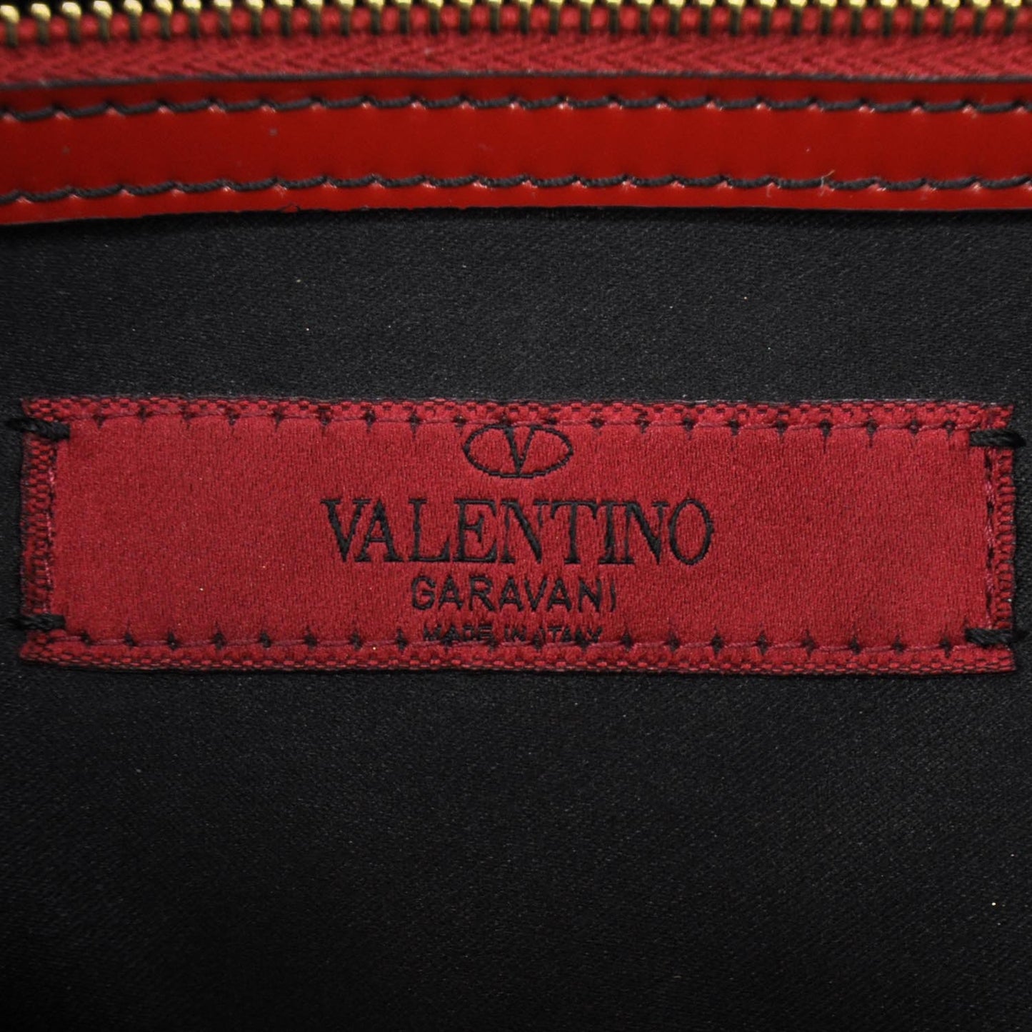 Patent Lacca Bow Tote Red
