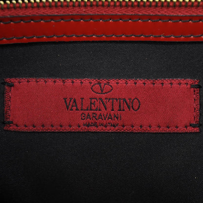 Valentino Garavani Patent Lacca Bow Tote Red 7 of 8