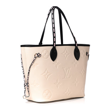 Louis Vuitton Empreinte Monogram Giant Wild At Heart Neverfull MM Creme 2 of 5