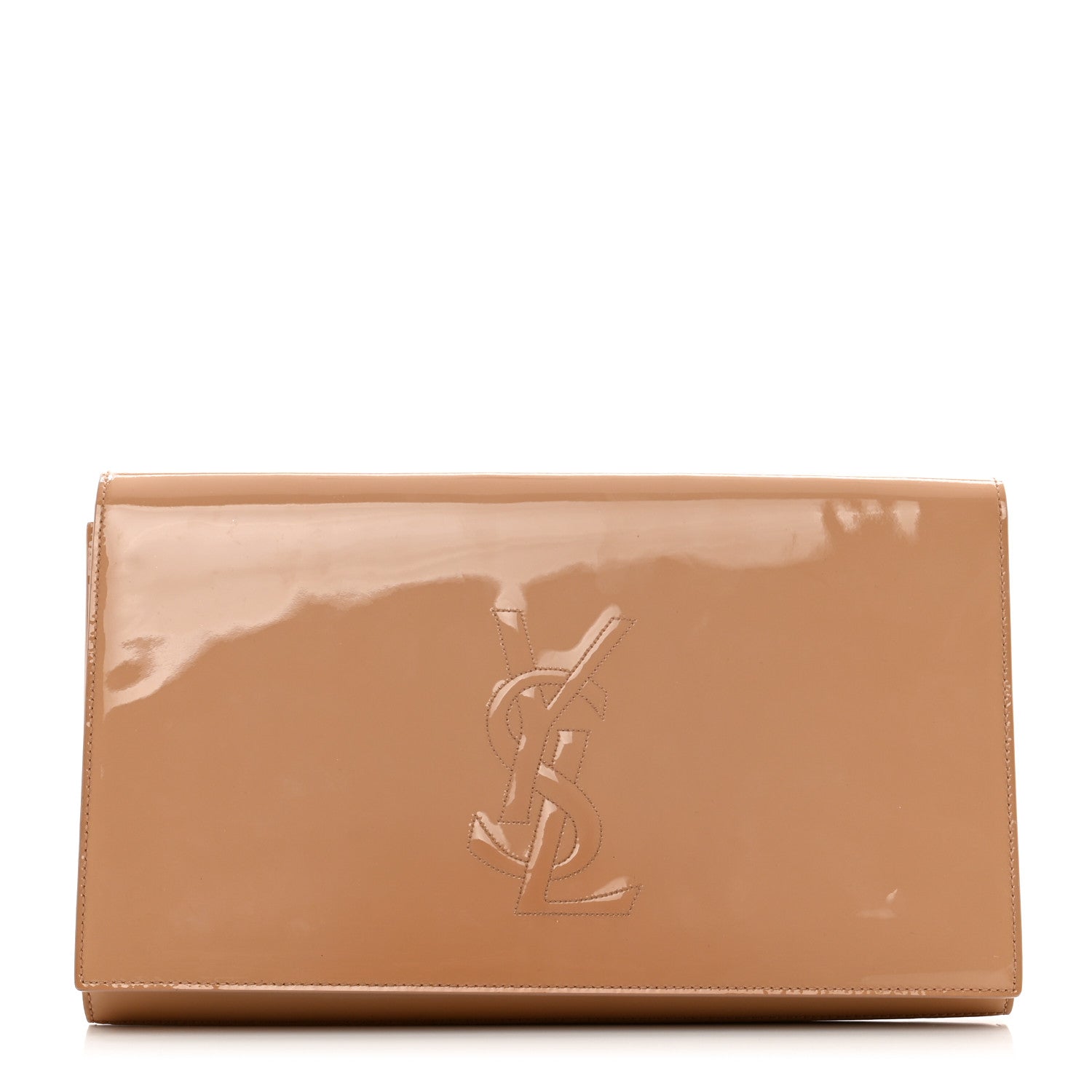 Saint Laurent Patent Calfskin Monogram Large Belle De Jour Clutch Chair 1 of 9