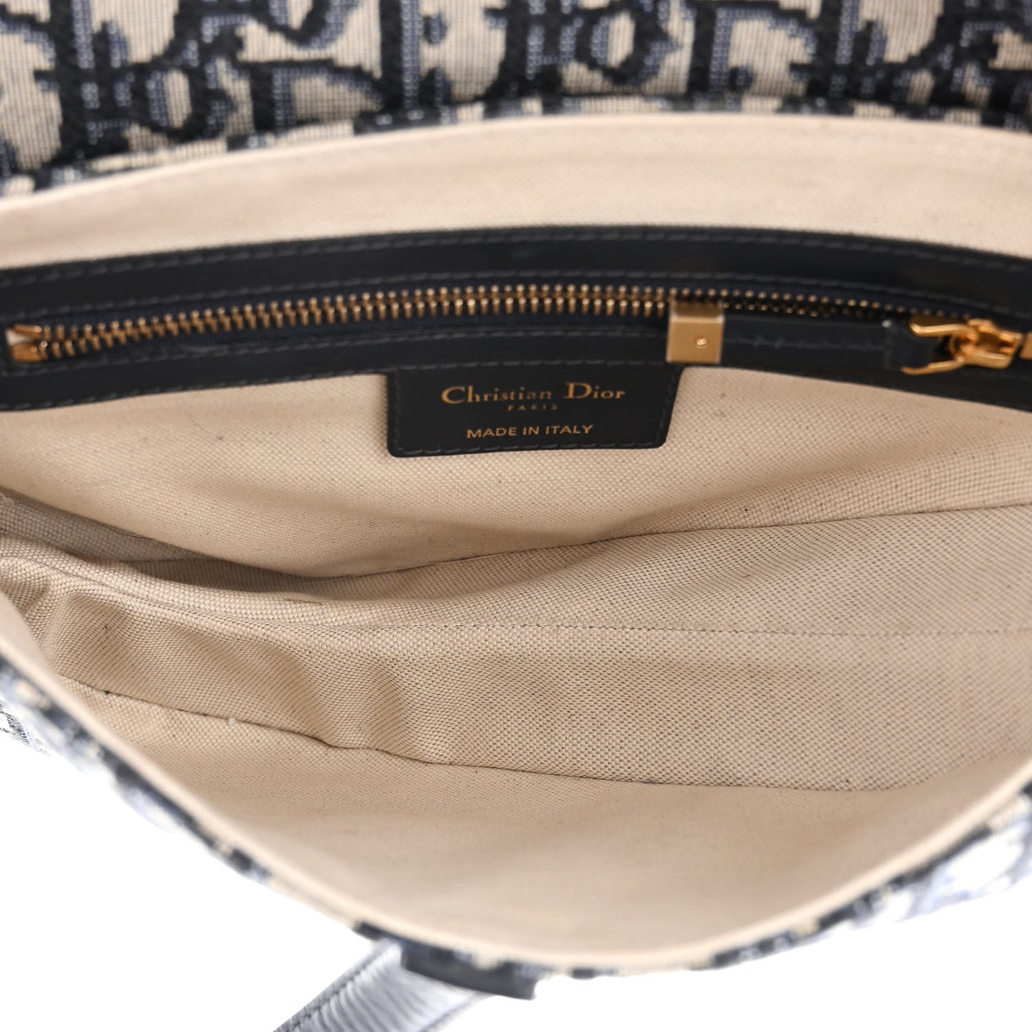 Oblique Saddle Bag Blue