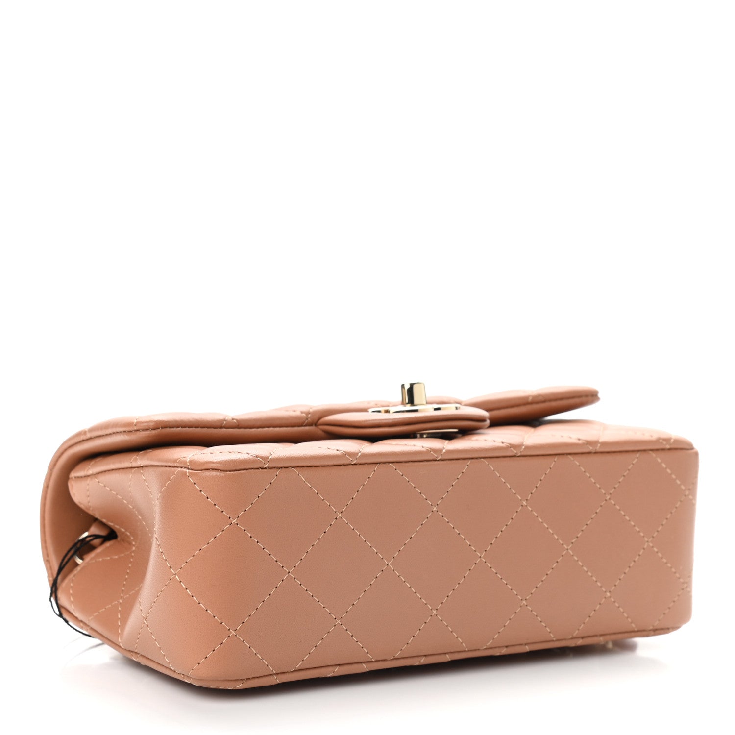 Chanel Lambskin Quilted Mini Rectangular Flap Brown 4 of 9
