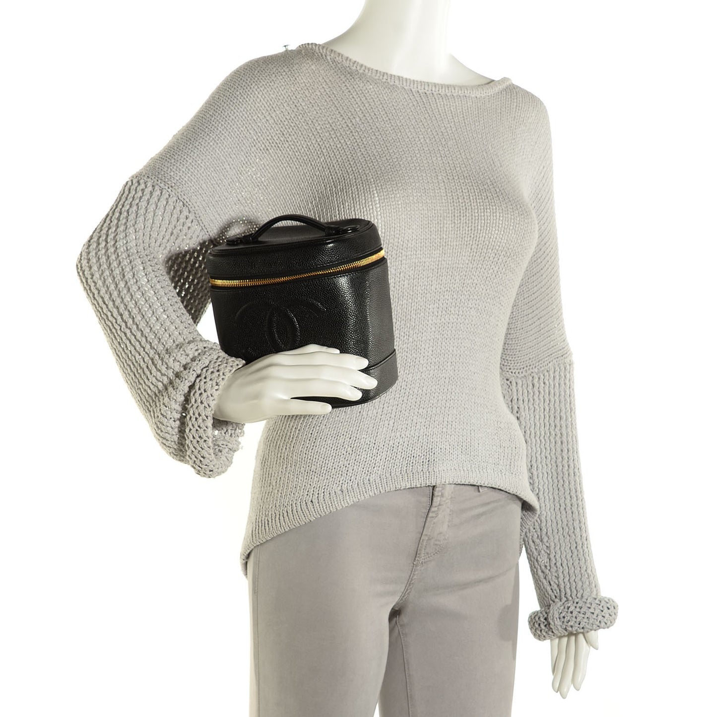 Caviar Cosmetic Vanity Bag Black