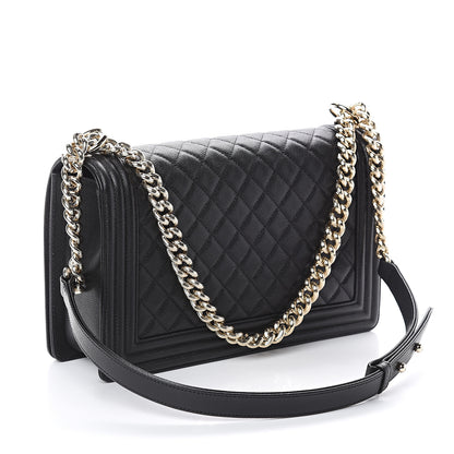 Chanel Caviar Quilted New Medium Boy Flap Black 2 of 8