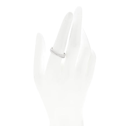 David Yurman Sterling Silver Diamond 5mm Crossover Ring 57 8 2 of 5