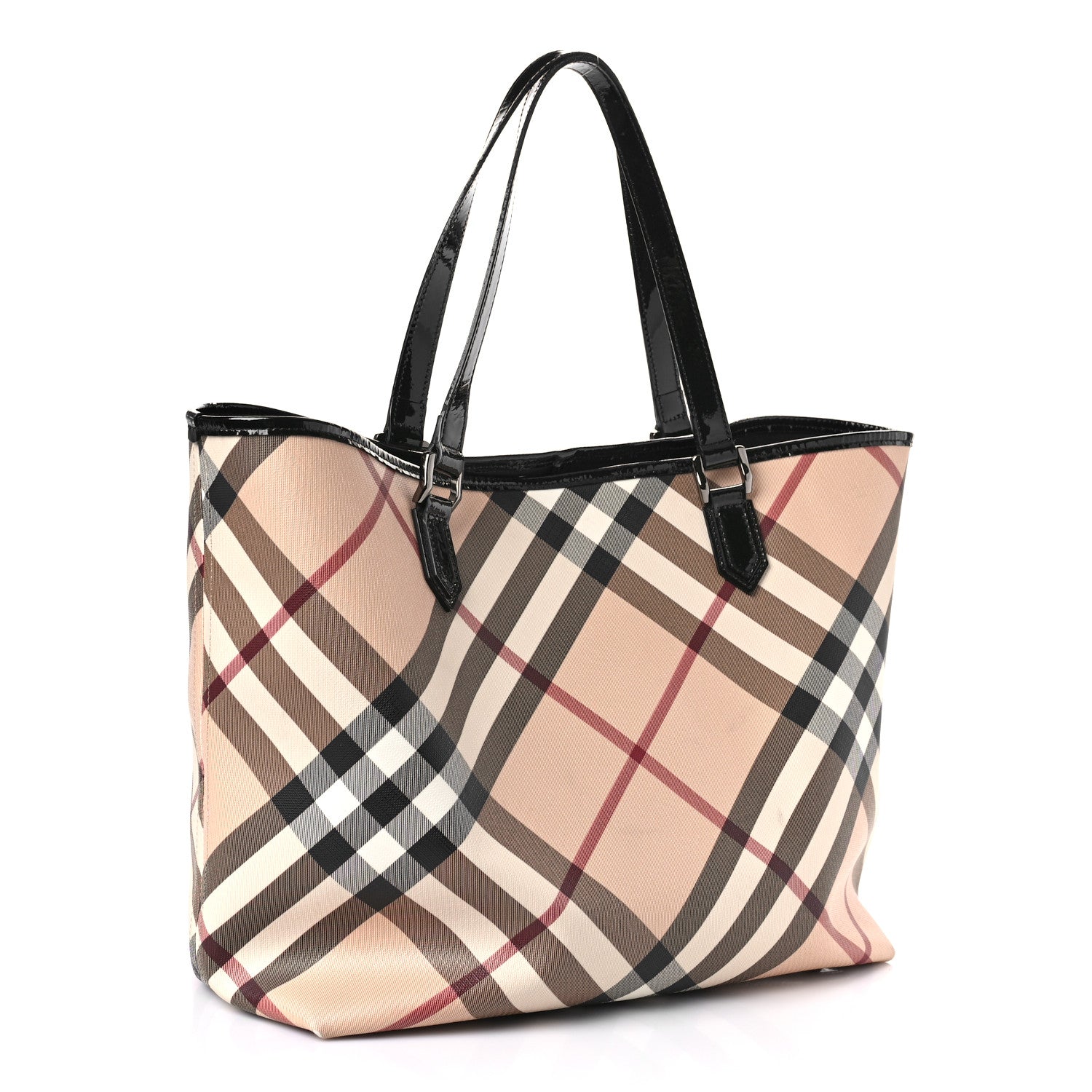 Burberry Supernova Check Large Nickie Tote Black 4 of 9