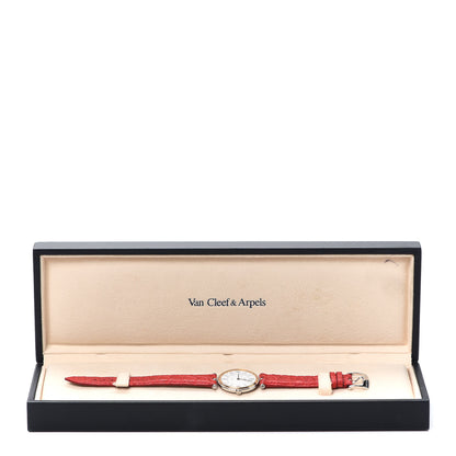 Van Cleef & Arpels Stainless Steel 18K Yellow Gold Alligator 29mm La Collection Quartz Watch 5 of 5
